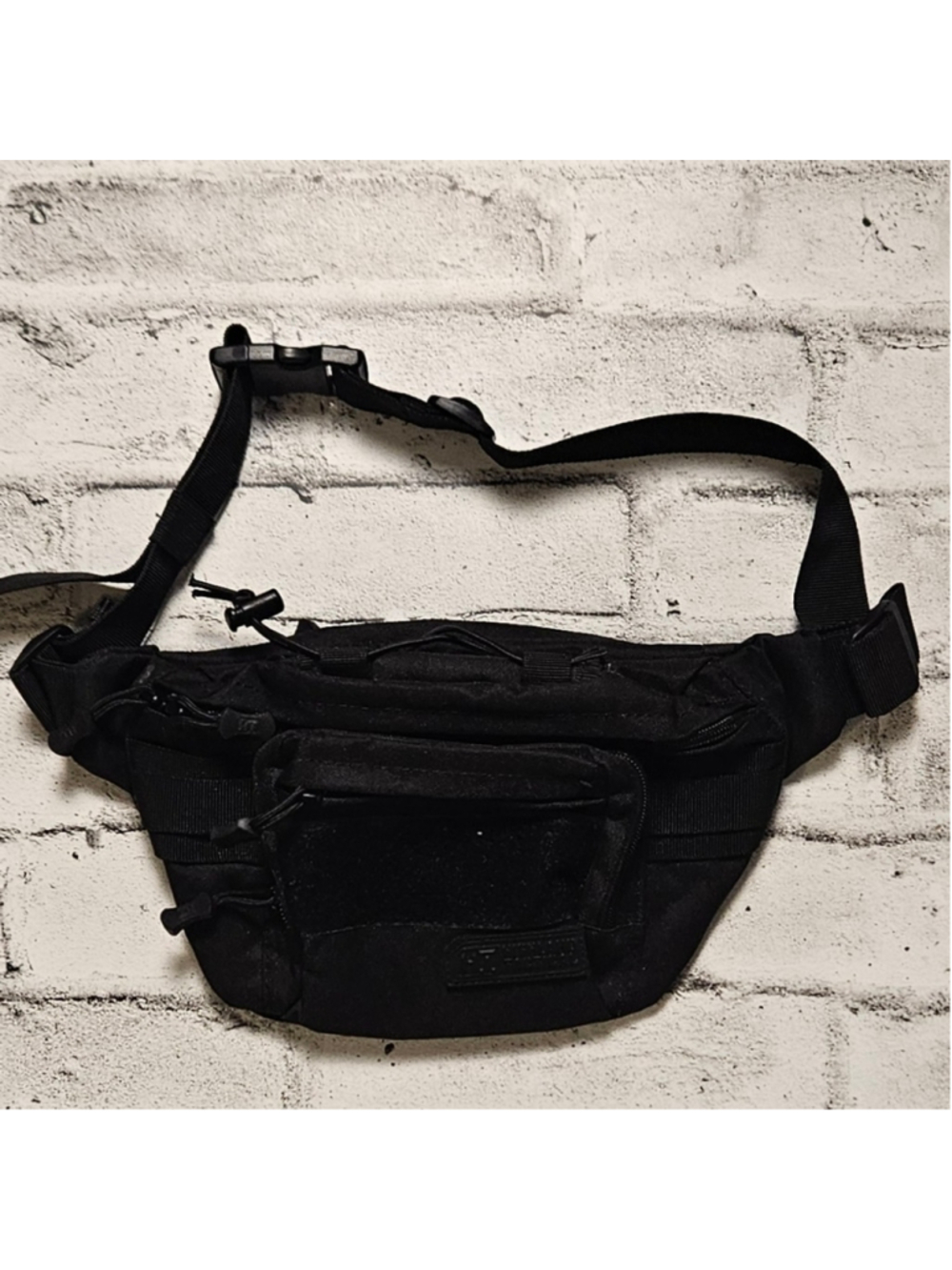 Highland Tactical Black Utility Belt Bag Multi Pocket Waist Pack
